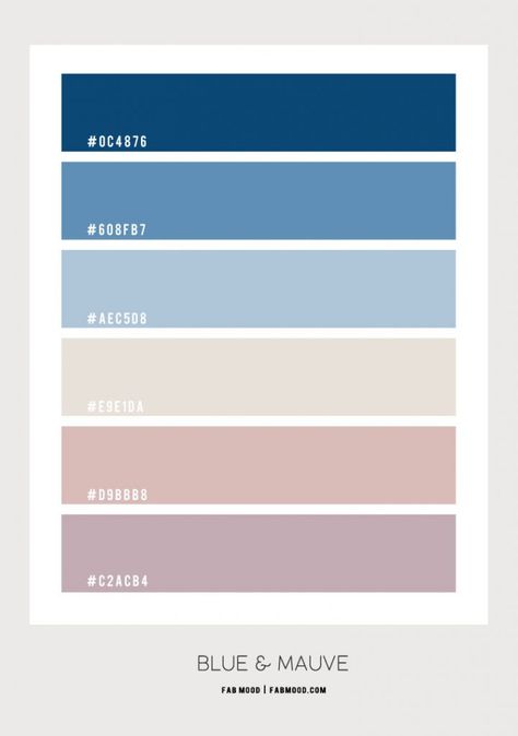 Good Notes Colour Palette, Mauve And Blue Color Palette, Colour Blue Palette, Pastel Blue Colour Palette, Colour Palette With Code, Canva Color Palette Codes Blue, Mauve Colour Palette, Blue Colour Pallete, Blue Palette Colour Schemes