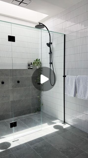 Viv - House on Cambridge on Instagram: "〰️ OUR 5 MUST HAVES FOR ENSUITE SHOWER 1. Double shower with hand held 2. Shelf full width  3. Spacious party size  4. Tiled grate full width  5. Velux skylight   What are your shower must haves?   ——— #houseoncambridge #athomewitharden  #bathroom #bathroomdesign #bathroomtiles #tiles #modernbathroom  #luxurybathroom #homedesign #home #house #housebuild #modernhome #interiordesign #interiors #interiorstyling #bathroomstyle #bathroomstyling #shower #showerdesign #ensuite #ensuitebathroom #ensuitedesign" Double Shower Ensuite, Shower Must Haves, Modern Beach Home, Ensuite Design, Velux Skylights, Ensuite Shower Room, Double Shower, Ensuite Bathroom, Modern Beach