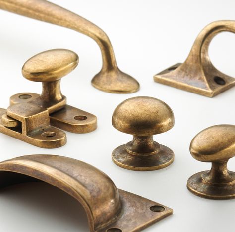 Beautiful burnished brass from Armac Martin | Furniture Production Magazine Cast Iron Kitchen Hardware, Antique Brass Drawer Pulls, Aged Brass Kitchen Hardware, Antique Brass Kitchen Hardware, Antique Brass Cabinet Hardware, Unlacquered Brass Kitchen Faucet, Antique Brass Cabinet Pulls, Unlacquered Brass Hardware, Brass Knobs And Pulls