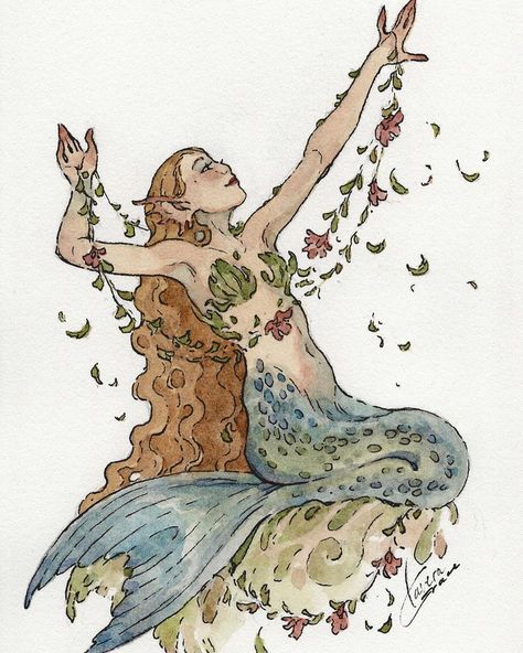 Dive into the enchanting world of mermaid illustration! Our fantastic guide is your key to creating spellbinding, sea-inspired masterpieces. Mermay 2023, The Art Showcase, Watercolor Supplies, Mermaid Illustration, Art Showcase, Gorillaz Art, Mermaid Drawings, Mermaid Painting, Magical Creature