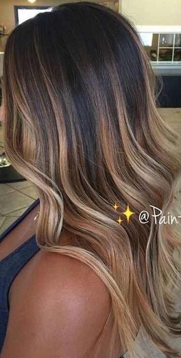 Balyage Long Hair, Blonde Hair Transformations, Fall Hair Color Trends, Brunette Hair With Highlights, Brunette Balayage Hair, Caramel Highlights, Brown Hair Balayage, Summer Hair Color For Brunettes, Balayage Brunette