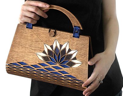 Modern Clutch, Formal Bag, Unique Clutch, Modern Handbag, Wooden Purse, Silk Clutch, Ethno Style, Wooden Bag, Modern Bag