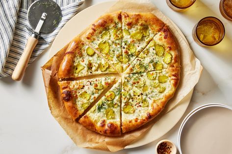 Pickle Pizza: Make the State Fair Favorite at Home Pickle Pizza Recipe, Pickle Pizza, Pepperoni Recipes, Pizza Cups, Protein Nutrition, Homemade Pizza Dough, Pickle Juice, Pizza Restaurant, How To Make Pizza