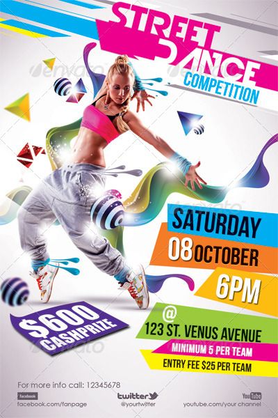 Dance Contest Poster Design, Dance Contest Poster, Dance Competition Poster, Dance Event Poster, Dance Poster Design, Dance Flyer, Contest Poster, Promo Flyer, Poster Template Free