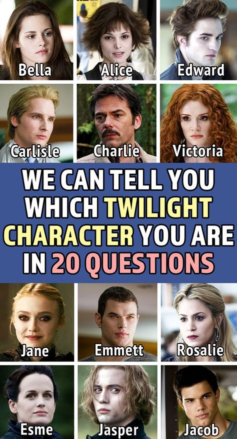 Twilight Characters Aesthetic, Twilight Quizzes, Character Test, Secret Websites, Twilight Film, Quizzes For Fun, Girl Advice, Photoshop Tutorial Design, 20 Questions