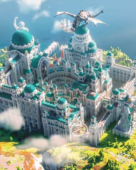 Beautiful render of our Minecraft map—CITADEL! 🔗 Learn more about this map on our website! —— Follow: @varunallc Follow: @varunallc Follow: @varunallc —— © Copyright VarunaLLC. —— #varunabuilds #varunallc #fyp #minecraft #minecraftmemes #minecrafter #minecraftforever #minecraftdaily #minecrafts #minecraftgamer #minecraftxbox #minecraftpc #minecrafthouse #minecraftuniverse #minecraftedits #minecraftdesign #minecraftcreations #minecraftersonly #minecraftserver #minecrafthouses #minecraft_pe #... Elven Minecraft, Minecraft Kingdom Ideas, Minecraft Elven, Kingdom Minecraft, Minecraft Fantasy Builds, Minecraft Overworld, Minecraft Town Ideas, Minecraft M, Sky Kingdom