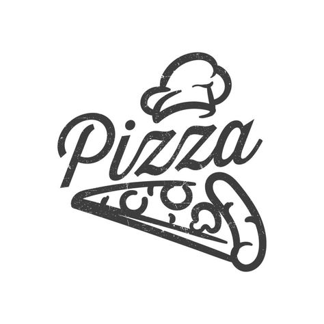 Cafe Black And White, Pizza Vector, Timeless Logo Design, Cafe Black, Pizza Logo, White Pizza, Logo Sketches, Black And White Vector, Beautiful Logos Design