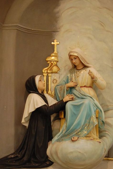 st catherine laboure | In 1830, the Blessed Mother appeared to St. Catherine Laboure in 1830 ... Our Lady Of Miraculous Medal, St Catherine Laboure, Catherine Laboure, Mother Of Christ, Daughters Of Charity, Blessed Mary, Catholic Pictures, Novena Prayers, Queen Of Heaven