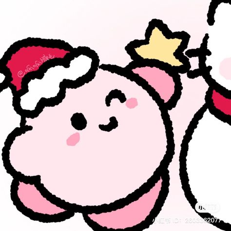 Kirby And Hello Kitty, Kirby Matching Icons, Horuss Zahhak, Matching Pfp Couple Christmas, Matching Icons Discord, Christmas Profile Pictures, Xmas Couple, Duos Icons, Anime Christmas