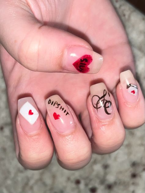 Emails I Can’t Send Nails, Sabrina Carpenter Nails Emails I Cant Send, Emails I Cant Send Nails, Sabrina Carpenter Nail Ideas, Sabrina Carpenter Nails Inspired, Sabrina Nails, Olivia Nails, Sabrina Carpenter Nails, Album Nails