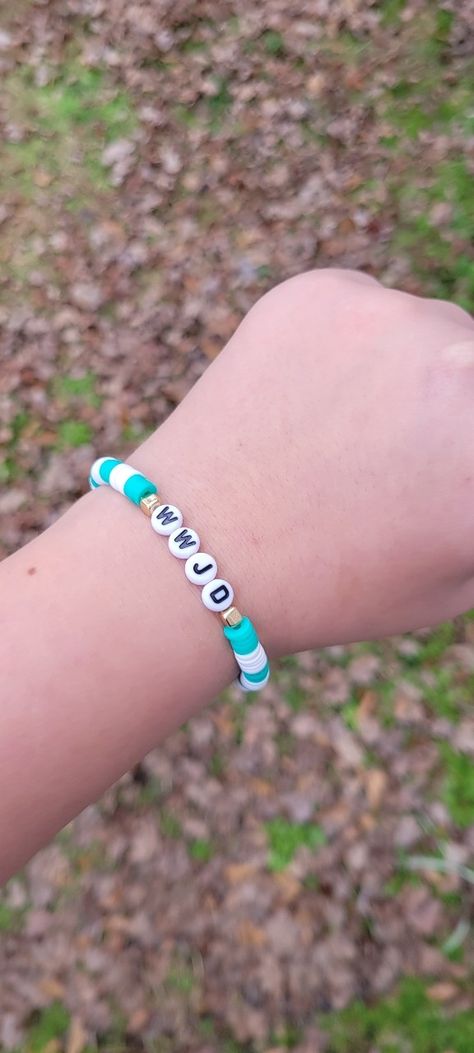 How To Make Wwjd Bracelet, Wwjd Bracelet Clay Beads, Bible Verse Clay Bead Bracelet, Christian Pony Bead Bracelets, Wwjd Clay Bead Bracelet, Christian Clay Bead Bracelets, Wwjd Christian Bracelets, Wwjd Hwlf Bracelet, Wwjd Bracelet