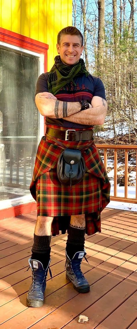 Kilts Men, Kilt Men Fashion, Hot Scottish Men, Interesting Fashion, Scottish Man, Kilt Outfits, Utility Kilt, Ginger Men, Men In Kilts