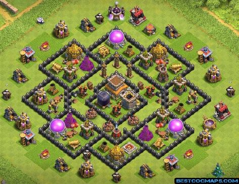 10 Best TH8 Hybrid Bases Link - Latest Anti Everything Clas Of Clan, Clash Of Clans Game, Clan Castle, Trophy Base, Clash Of Clans Hack, Clash Of Clans Free, Clash Of Clans Gems, Manchester United Wallpaper, 8k Wallpaper