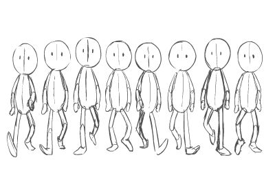 Animation for Beginners: How to Animate a Character Walking From the Front View Design Envato Tuts Design & Illustration Character Walking, Animation Walk Cycle, Walking Animation, 3d Karakter, Learn Animation, Animation Storyboard, Frame By Frame Animation, Animation Art Sketches, Animation Sketches