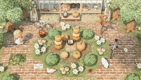 Cottage Core Animal Crossing, Cottagecore Ideas, Cottagecore Animal Crossing, Acnh Cottagecore, Pumpkin Queen, Animal Crossing Wild World, Theme Nature, Island Decor, Pumpkin Centerpieces