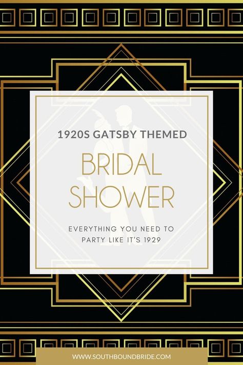 1920s Hen Party Ideas, Roaring 20s Bridal Shower Ideas, Speakeasy Bridal Shower Ideas, Great Gatsby Bridal Shower Ideas, 1920s Bridal Shower Ideas, Great Gatsby Invitation Template, Gatsby Invitation Template, Glam Bridal Shower Ideas, Gatsby Party Invitations