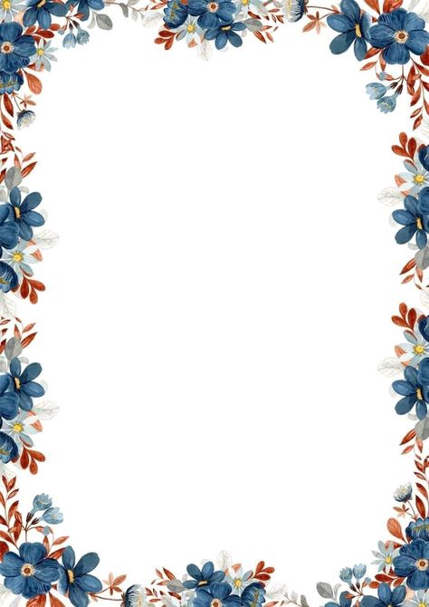 Floral Border Design Frames, Kad Perkahwinan, A4 Size Paper Border Design Flower, Border Illustration, Boarders Designs For Projects, Wedding Invitations Modern, Background Border, Border Line, Vintage Border