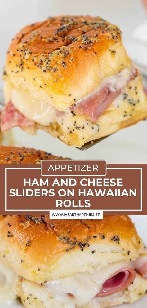 Dec 12, 2022 - These ham and cheese sliders are the perfect party appetizer or main dish recipe for game day or the holidays! Ham Biscuits, Ham Sliders, Hawaiian Roll Sliders, Ham And Cheese Sliders, Spiral Ham, Cheese Sliders, Easy Ham, I Heart Naptime, Cheese Rolling