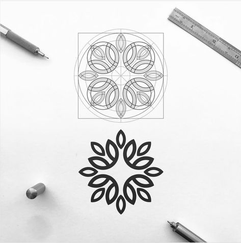 Logo design inspiration Mandala Logo, Inspiration Logo Design, Logo Sketches, Logo Luxury, Best Logo, James Martin, Geometric Logo, Floral Logo, Graphic Design Fun