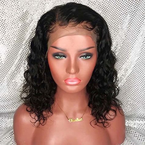 Black Lace Front Wig Medium Length Curly Hair Wig Wig for | Etsy Medium Length Curly Hair, Lace Fronts, Human Wigs, Short Curly Wigs, Curly Hair Wig, Curly Lace Front Wigs, Black Curly Hair, Deep Curly, African American Hairstyles