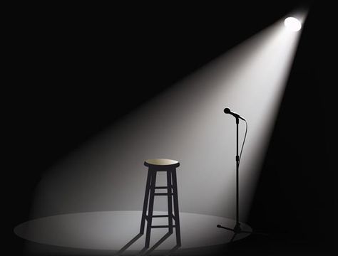 Five lessons from stand-up comedy school — Peter Cook Arte Jazz, Stage Lighting Design, Open Mic Night, Magic Show, Stand Up Comedians, Stand Up Comedy, Stage Lighting, Stage Design, 로고 디자인