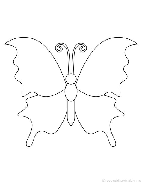 A diverse collection of butterfly outlines thats useful when it comes to creating your own art project with the kiddos! Imagine all the ways you can use these blank outlines to create wonderful and unique project ideas on a rainy day! Have fun with these simple no-frill, black & white printable outlines. | Freebie, Printable, Butterfly Outline, Illustration, Arts and Craft Ideas, Project, Preschool, PreK, Kindergarten, Elementary Kids, Craft Resources, Insect, Basic Simple Blank Outlines Basic Outline Drawings, Homemade Nativity, Outline Coloring Pages, Butterfly Drawing Outline, Picture Outline, Butterfly Stencils, Outline Pictures, Stencils For Kids, Printable Butterfly