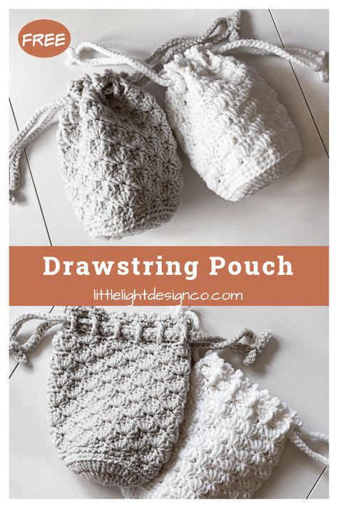 Drawstring Pouch Free Crochet Pattern Crochet Sachet, Small Drawstring Pouch, Small Crochet Gifts, Vintage Crochet Dresses, Crochet Drawstring Bag, Drawstring Bag Pattern, Crochet Drawstring, Small Drawstring Bag, Crochet Bag Pattern Free