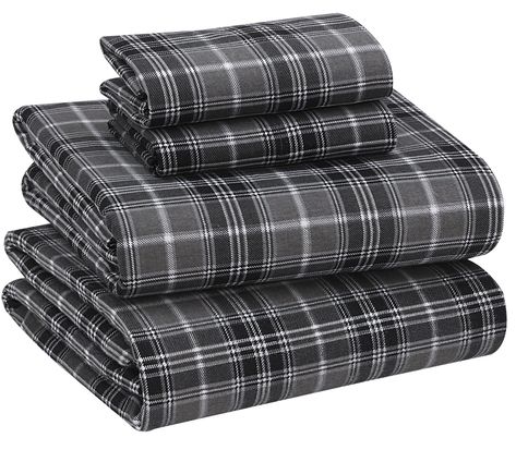 PRICES MAY VARY. Material: Our Sheets are made from 100% cotton 170 GSM double brushed flannel fabric which gives them velvety soft feel, enhancing the overall comfort of your bed. The Full sheet set includes 1 flat sheet (81" x 96"), 1 fitted sheet (54" x 75") with 16" pocket and two pillowcases (20" x 30"). Style & Comfort: Our flannel sheets come in various colors, patterns and sizes, making them suitable for different bedroom styles and decor. Despite their warmth, flannel sheets remain brea Flannel Bed Sheets, Soft Bed Sheets, Queen Size Sheets, Flannel Sheets, Flannel Bedding, King Sheets, Queen Sheets, Sheet Sets Full, Twin Sheets