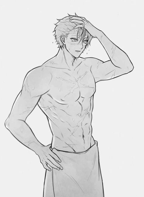 Free Body Base Drawing Male, Shirtless Man Reference Drawing, Free To Use Base Drawing Male, Guy Pose Reference Drawing, Spicy Drawing Poses Male, Guy Pose Reference, Anime Male Base, Anime Boy Base, Male Body Drawing