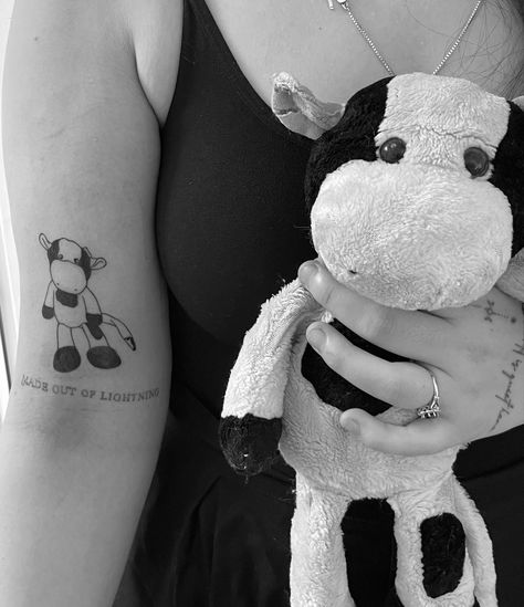 Dog Stuffed Animal Tattoo, Dog Toy Tattoo, Childhood Toy Tattoo, Jellycat Tattoo, Childhood Dog Tattoo, Childhood Stuffed Animal Tattoo, Plushie Tattoo, Childhood Tattoo Ideas, Stuffed Animal Tattoo