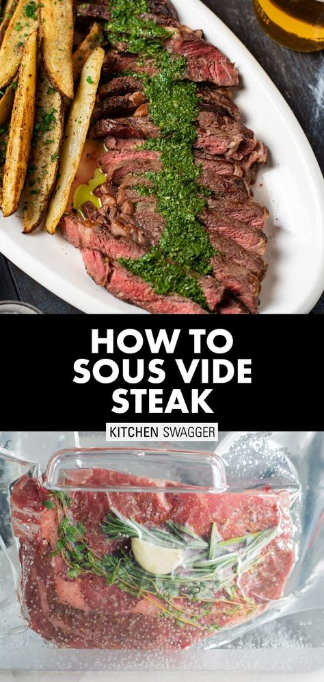 Sous Vide Tri Tip, Sous Vide Steak Recipe, Sous Vide Ribeye, Steak Times, Steak Temperature, Cooking Tri Tip, Beef Loin, Sous Vide Steak, Frozen Steak