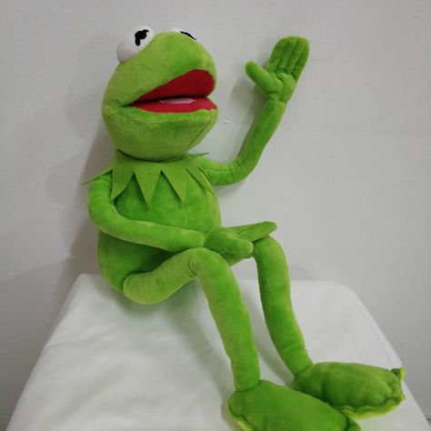 Kermit the Frog Doll Frog Doll, Frog Plush, Frog Theme, The Muppets, Soft Boy, Kermit The Frog, Hand Puppet, Kawaii Plushies, Hand Puppets