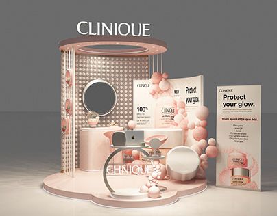 Cosmetic Booth Design, Beauty Booth Design, Pop Up Booth Design, Pop Up Store Design, Activation Booth, Creative Booths, Cardboard Display Stand, Event Booth Design, Brand Activation