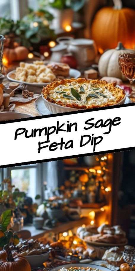 Creamy Pumpkin Sage Whipped Feta Dip Recipe | Perfect Fall Appetizer Delight your guests with this Pumpkin Sage Whipped Feta Dip! Combining roasted pumpkin and tangy feta, this creamy dip is ideal for fall gatherings and pairs perfectly with pita chips or veggie sticks. Easy to make in just 40 minutes, it’s the ultimate savory treat for autumn! ..... Dairy Free Sugar Cookies, Oatmeal Butterscotch Cookies, Fall Appetizer, Whipped Feta Dip, Veggie Sticks, Goat Cheese Dip, Pumpkin Dip, Chocolate Dipped Cookies, Fall Appetizers