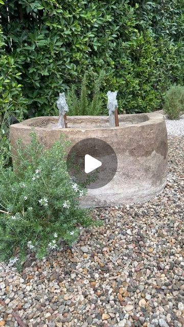 Antiques - Pottery - Home Decor on Instagram: "The perfect Antique limestone fountain nestled under a 250 year old olive tree   Call us for assistance with selecting your dream fountain 😍  (949) 731-2340   Antique Limestone Troughs and fountains can be shipped to all 50 states 🚚" Limestone Trough Fountain, Trough Fountain, Old Olive Tree, Limestone Fountain, Antique Pottery, All 50 States, Olive Tree, 50 States, Water Fountain