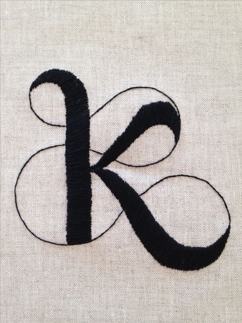 K Letter Embroidery Design, Letter K Embroidery Pattern, K Embroidery Letter, Initial Embroidery Letters, Embroidery Initials Letters, Letter K Embroidery, Kk Monogram, K Embroidery, Monogram Embroidery Letters