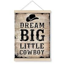 Cowboy Baby Room, Western Boys Room, Western Room Decor, Dream Quotes Inspirational, Western Boys, Western Room, Cowboy Wall Art, Cowboy Posters, Western Wall Decor