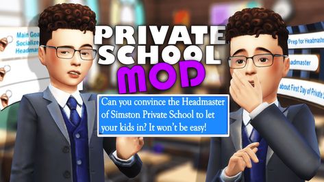 "Private School Mod" that will complete your education experience in the game! What does the Private School Mod actually do? All explained The Sims 4 Private School, Sims 4 Private School, Miss The Old Days, Sims 4 Traits, Mod Vintage, High School Years, The Mod, Sims Mods, Private School