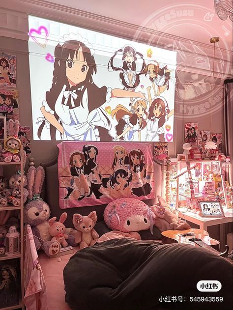 Egirl Bedroom, Egirl Room, Alt Room, Black Alt, Kawaii Room Ideas, Gothic Decor Bedroom, Bedroom Stuff, K On, Kawaii Core