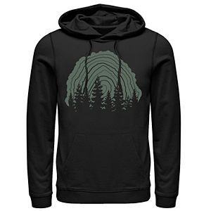 Tree Line Silhouette, Line Silhouette, Pull Over Hoodie, Tree Line, Tree Stump, Graphic Apparel, Pine Trees, Black Media, Tee Shop