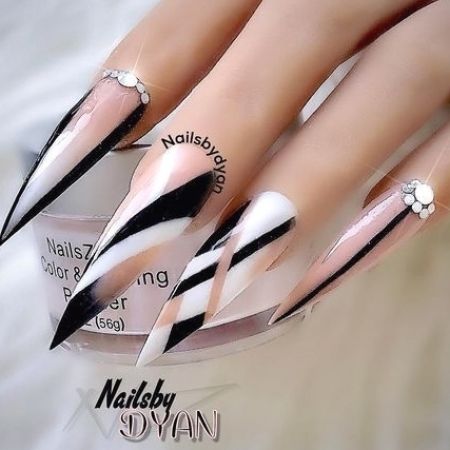 Glam Nails Designs, Stiletto Nail Art Designs, Stiletto Nail Art, Stiletto Nails Designs, Nail Swag, Glam Nails, Fabulous Nails, Unique Nails, Bling Nails