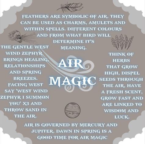 Astro Projection Spell, Air Magick, Elemental Witchcraft, Witch Elements, Air Witch, Witchy Elements, Elemental Magick, Air Magic, The Mage