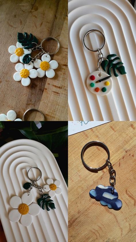 #keychains #cutekeychains #cutegiftideas #newyeargifts #polymerclaykeychains #claykeychains Fimo Keychain Ideas, Moldit Clay Keychains, Air Dry Clay Keychain Ideas, Clay Art Keychain, Clay Keychain Diy, Cute Air Dry Clay Ideas, Clay Keychain Ideas, Air Dry Clay Keychain, Ceramic Keychain