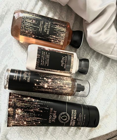 Into The Night Bath And Body Works Aesthetic, Into The Night Bath And Body Works, Self Care Essentials, Basic Skin Care Routine, Bath And Body Works Perfume, Smell Goods, Shea Body Butter, Bath And Body Care, Into The Night