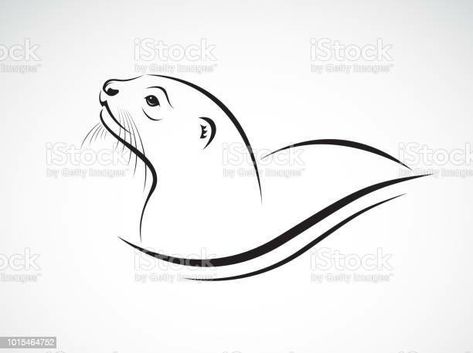 Small Otter Tattoo, Otter Tattoo, Otter Art, Simple Tattoos, Pencil Sketch, Otters, Body Art, Snoopy, Tattoos