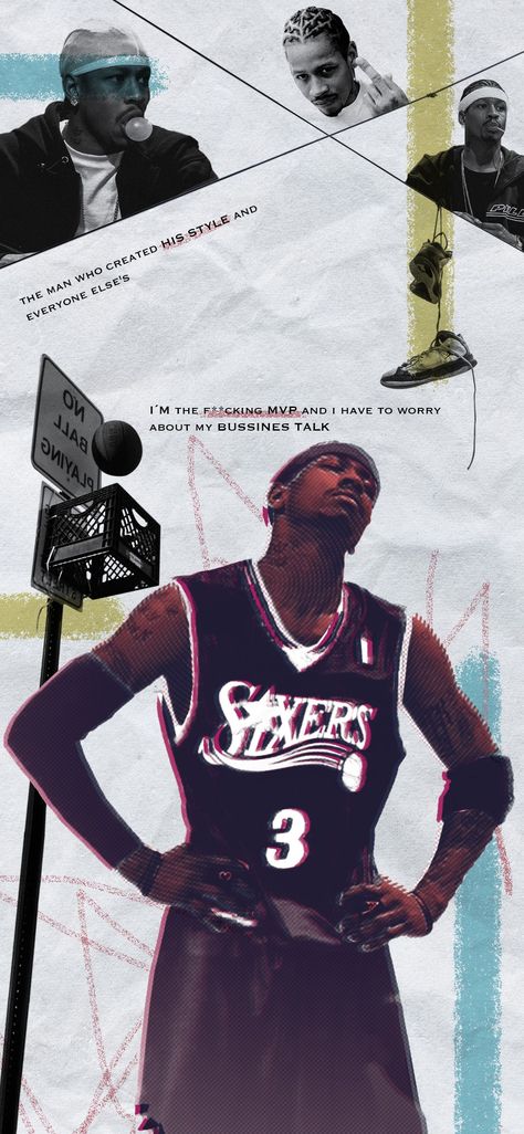 Allen Iverson Wallpapers Aesthetic, Allan Iverson Wallpapers, Allen Iverson Edit, Allen Iverson Poster, Allen Iverson Wallpapers Iphone, Allen Iverson Aesthetic, Allen Iverson Art, R&b Aesthetic Wallpaper, 76ers Wallpaper