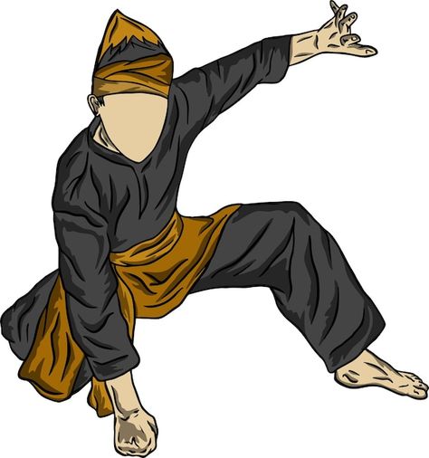 Vector Silat, Pencak Silat Vector Art, Vector Pencak Silat, Silat Gayong, Silat Melayu, Tari Tradisional, Vector Illustration Character, Pencak Silat, Martial Art