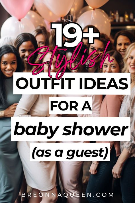 "Find the perfect baby shower style with these 19 outfit ideas for every guest. From casual to dressy, we've got you covered! #babyshoweroutfitideas #guestattire #styleinspiration #casuallooks #dressylooks" Guest To Baby Shower Outfit, Baby Shower Dresses For Guest Winter, Gender Reveal Guest Outfit Ideas, Babyshower Outfit Ideas Girl Guest, Dresses For Baby Shower Guest, What To Wear To A Shower As A Guest, Winter Shower Guest Outfit, Fall Baby Shower Guest Outfit Ideas, Bridal Shower Outfit For Guest Casual