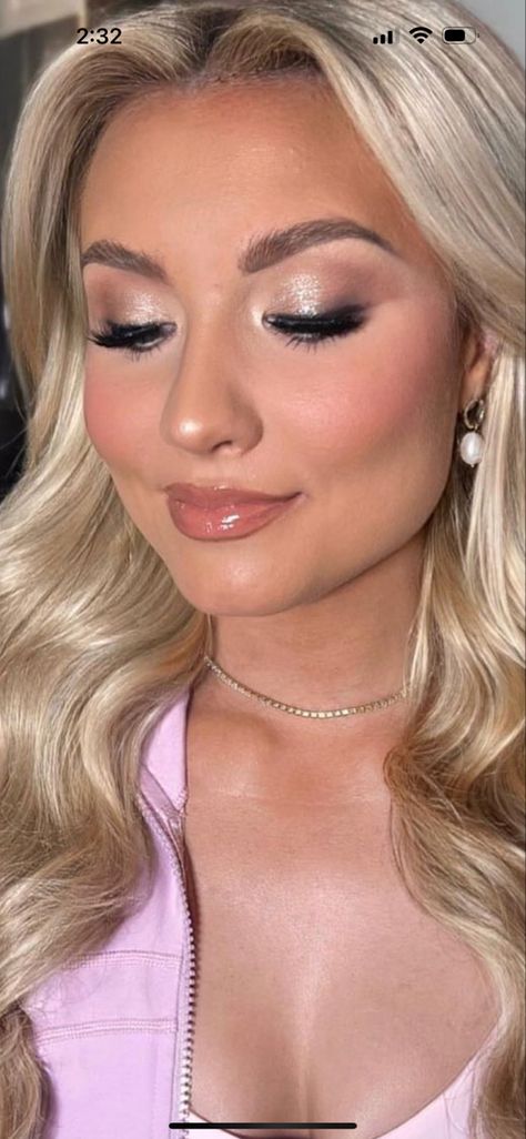 Hoco Eye Makeup Blue Dress, Pageant Makeup For Brown Eyes, Pageant Makeup Blue Dress, Natural Prom Makeup Green Eyes, Homecoming Hair And Makeup, Pageant Makeup For Brunettes Blue Eyes, Prom Makeup Hazel Eyes Blue Dress, Homecoming Eye Makeup, Pageant Makeup For Blondes Blue Eyes