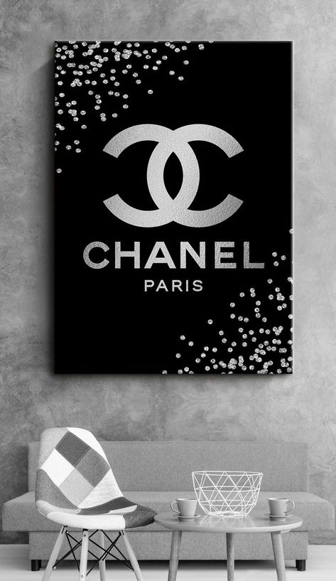 Fashion wall art, Fashion print, Painting on canvas | Chanel wall art, Fashion wall art, Chanel art Chanel Inspired Room, Chanel Decoration, Chanel Wall Decor, Chanel Canvas Art, Multi Canvas Painting, Chanel Wall Art, Chanel Decor, Wall Art Fashion, Chanel Art